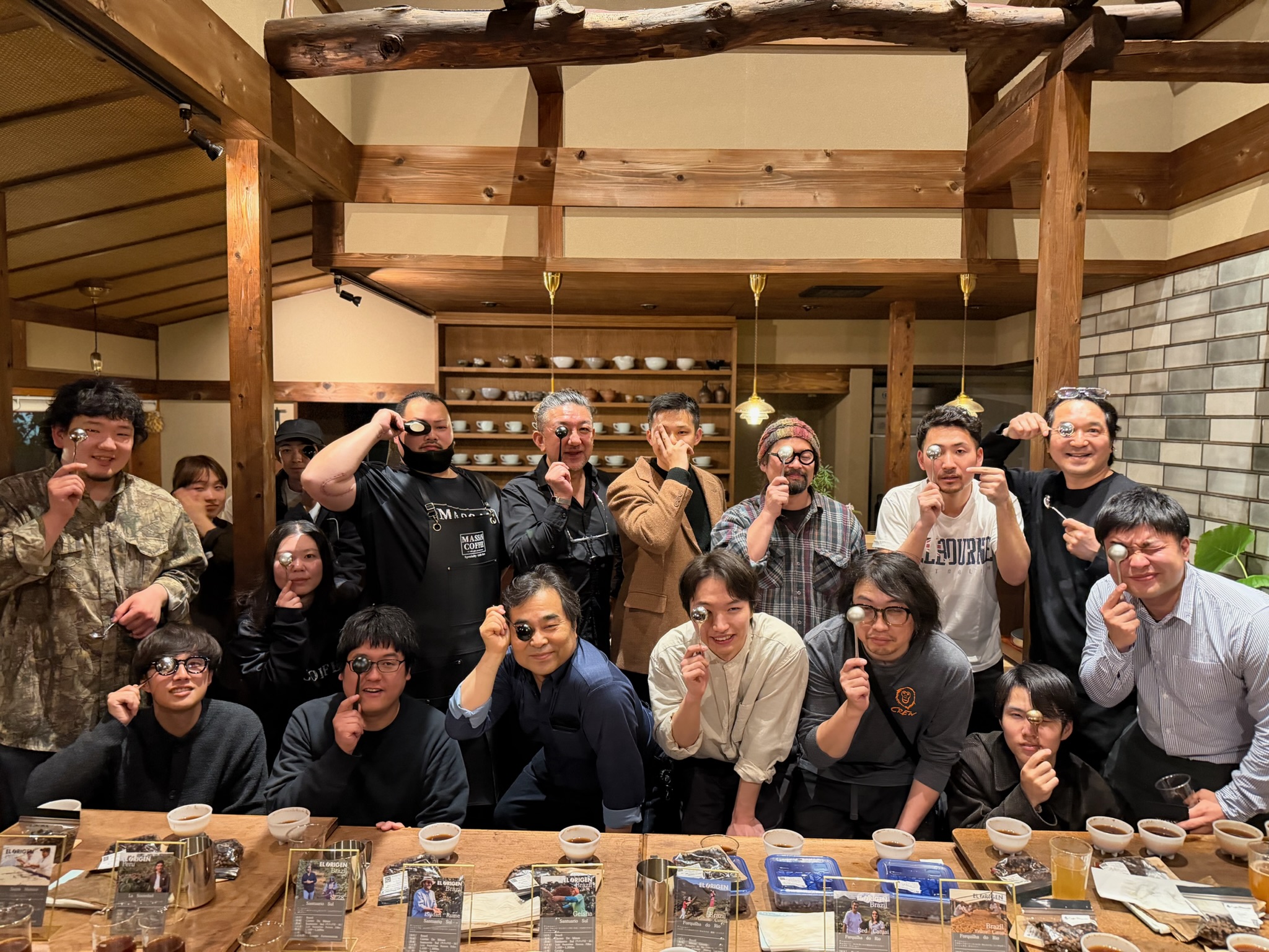 珈琲アウラさんにて初の長野カッピング会を開催しました！